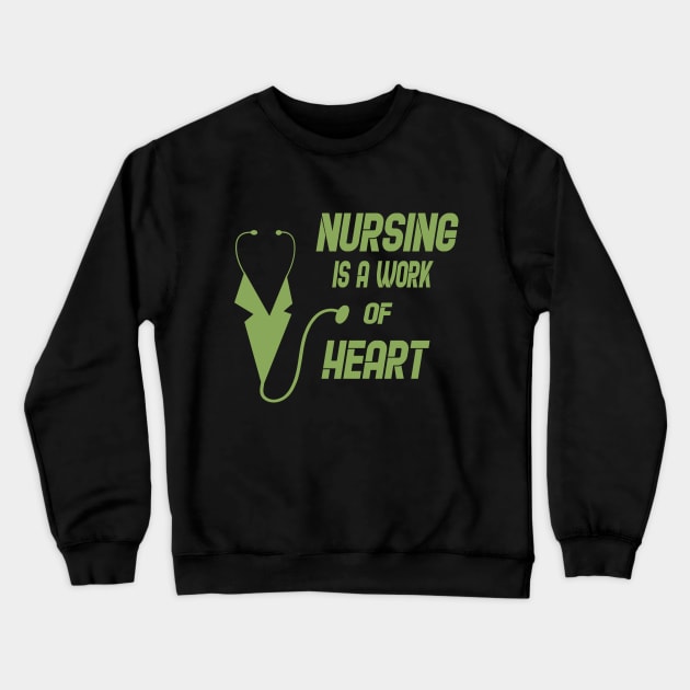 Funny Nursing Crewneck Sweatshirt by ImanElsaidy